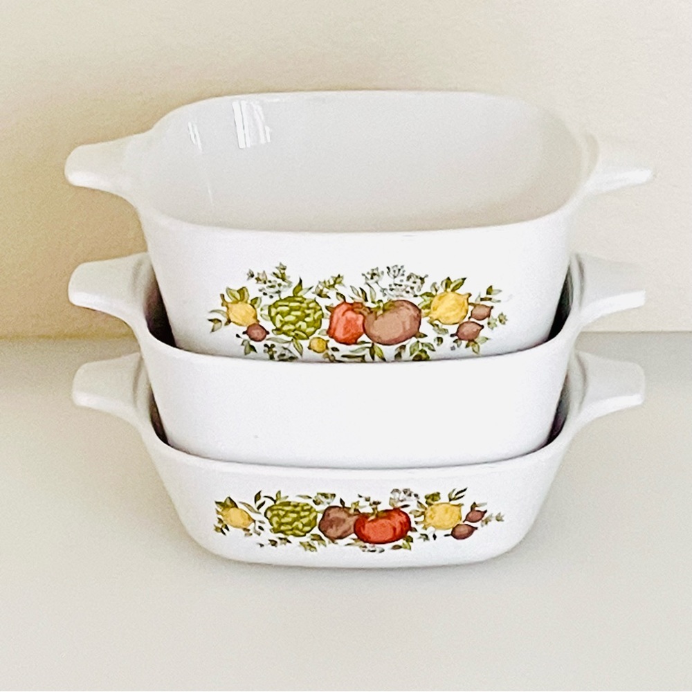 Corningware Spice O’ Life & White Petite Pans - Picture 4 of 13